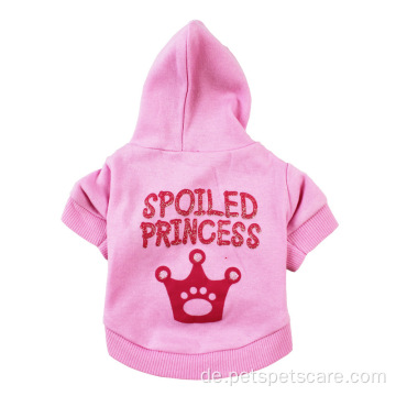 Prinzessin Style rosa Hoodies kleine Hundekleidung